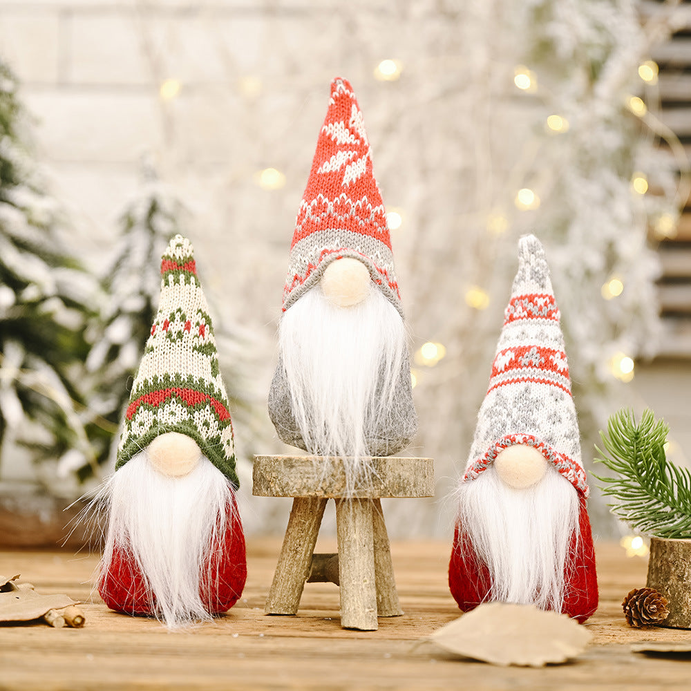 Christmas Decorations Forest Elderly Doll Ornaments