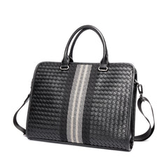 Stitching Woven Business Casual Briefcase