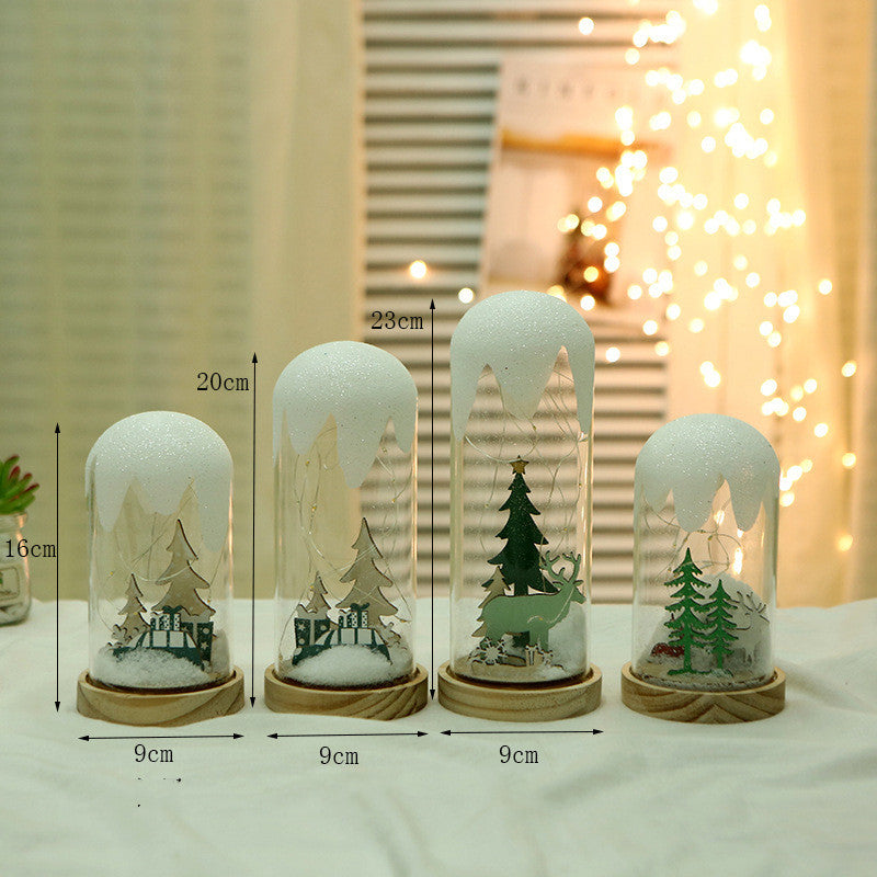 Creative Hanging Frost Christmas Tree Glass Cover