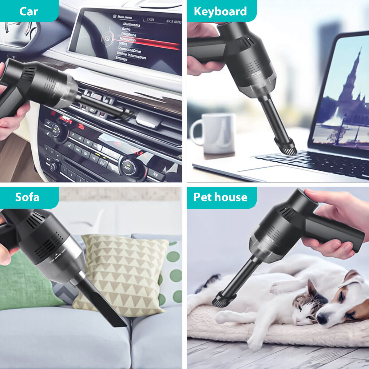 Electric Mini Cordless Air Duster Computer Car Cleaning