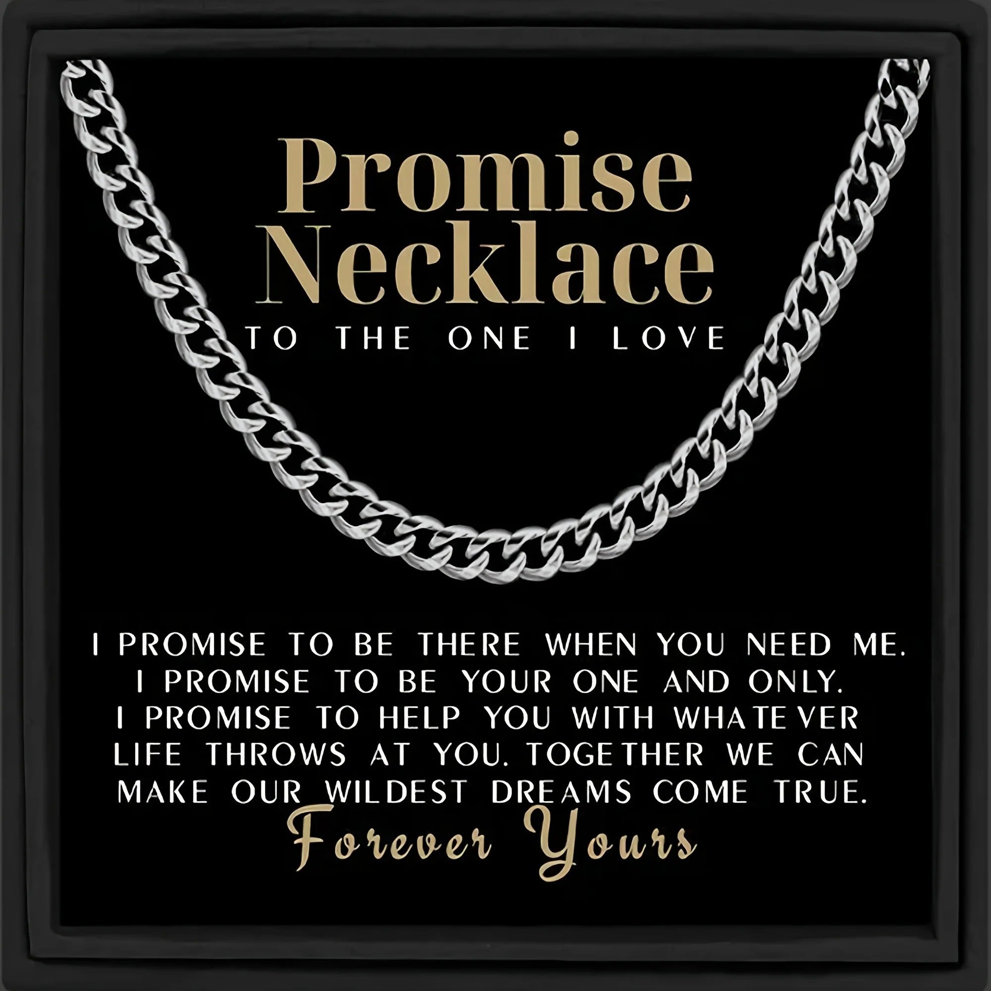 Promise Necklace Gift For Boyfriend & Husband