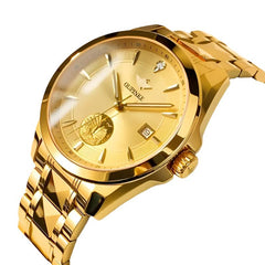 rue Diamond Gold Men's Watch Swiss Certified Men's Automatic Mechanical Watch Luxury Business Men Watch