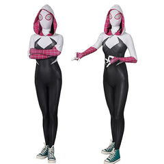 Spiderman Spidder Gwen Cosplay Costumes for Adult Kids Gwen Stacy Costume Zentai Jumpsuit Bodysuit Halloween Disney Clothes