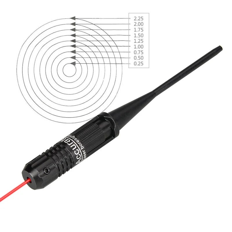 PPT Laser Bore Sight Collimator laser pointer Wavelength 635-655nm fits 0.22-0.5 Handguns Rifles Tactical Hunting gs20-0036
