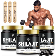 Shilajit Pure Himalayan Organic Resin - Gold Grade Shilajit Resin with Fulvic Acid & 85+ Trace Minerals Complex for Energy