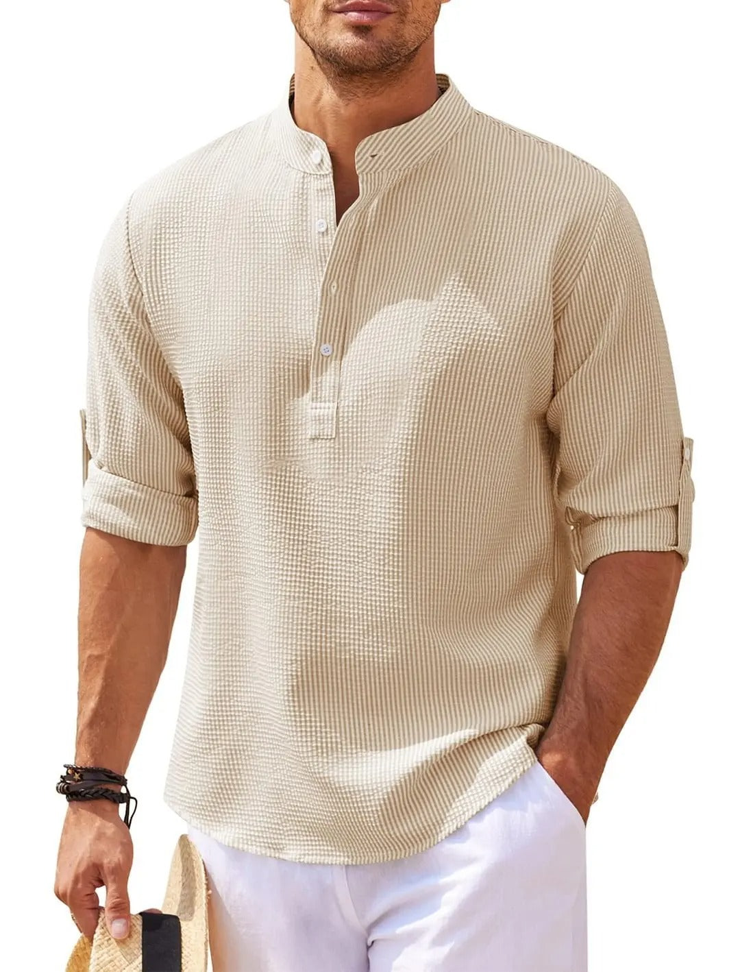 Men's casual shirt Top men