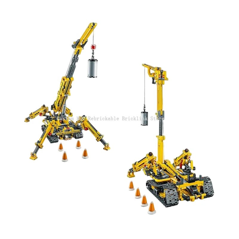 Creative Machinery Group MOC-42097 Compact Crawler Crane Moc Construction Machinery Model Adults Toys Teens Building Blocks Gift