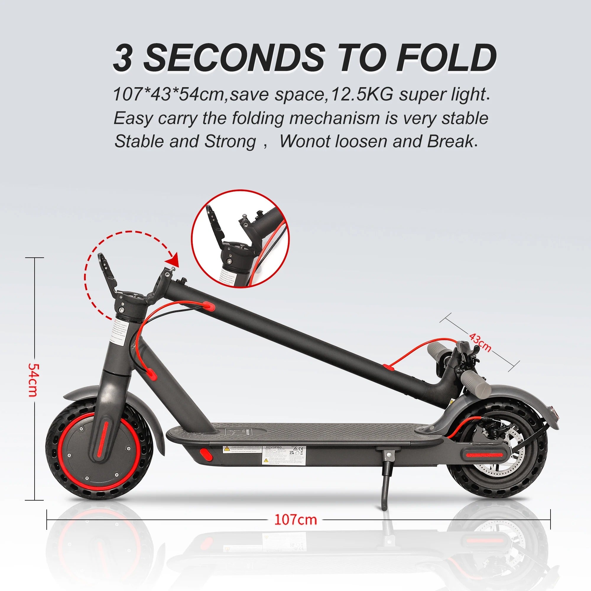 Electric Scooter 350W 31km/h Waterproof