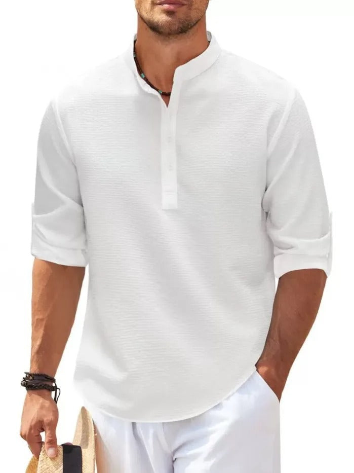 Men's casual shirt Top men