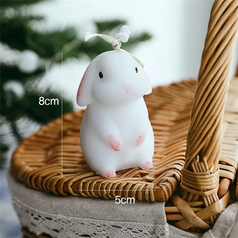 Easter Rabbit Shape Scented Candles Home Decor Bunny Animal Candle