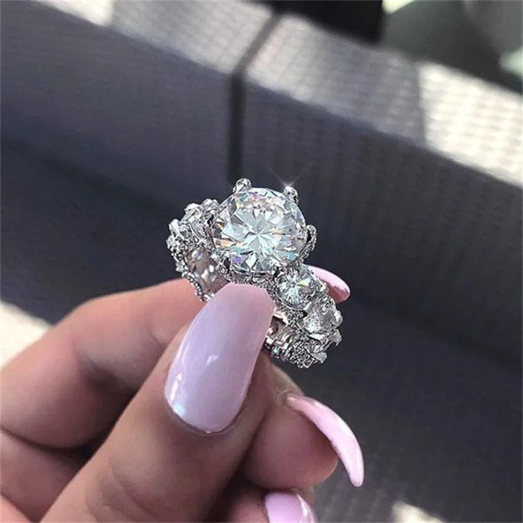 Vintage Accessories for Women Zircon Rings for Women Moissanite Ring Valentines Day Gift