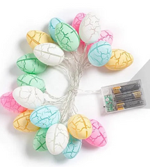 Party LED Light Egg-Shaped Fancy Lantern Decorative String Lights Festival Decorations for Easter