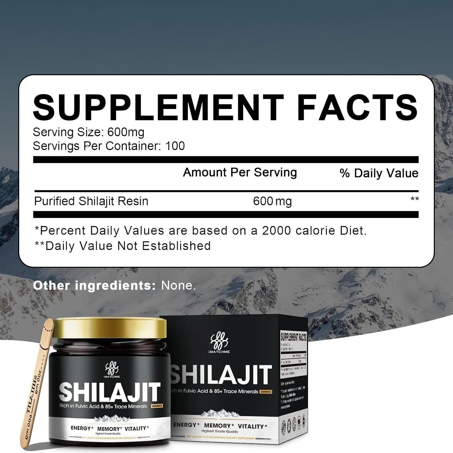 Shilajit Pure Himalayan Organic Resin - Gold Grade Shilajit Resin with Fulvic Acid & 85+ Trace Minerals Complex for Energy