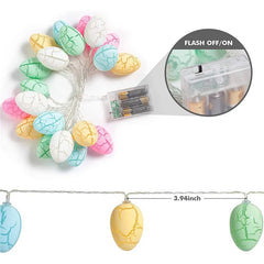 Party LED Light Egg-Shaped Fancy Lantern Decorative String Lights Festival Decorations for Easter