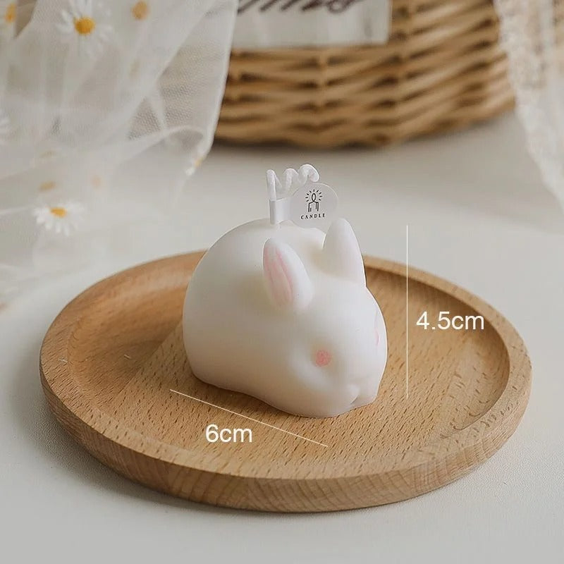 Easter Rabbit Shape Scented Candles Home Decor Bunny Animal Candle