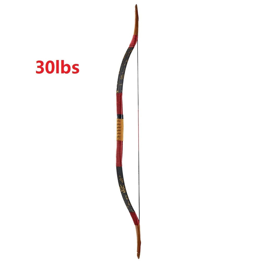 Archery Traditional longbow Recurve Bow 20-50lbs wooden Longbow Bow for Outdoor bow Novice practice bow With bowstring