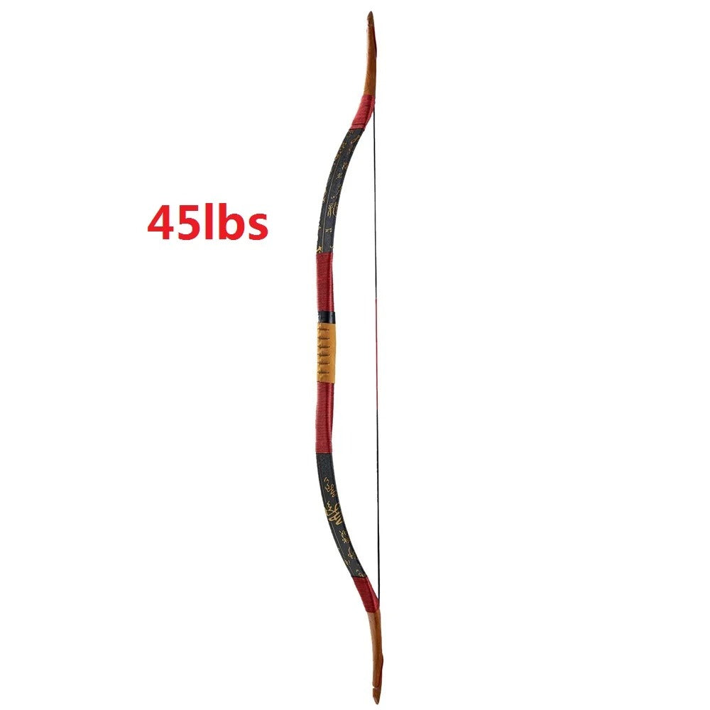 Archery Traditional longbow Recurve Bow 20-50lbs wooden Longbow Bow for Outdoor bow Novice practice bow With bowstring