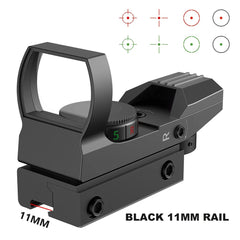 Bestsight Red Dot Sight Holographic Reflex Sight 4 Reticle Optics Red and Green Illuminated Collimator Sight Hunting Scopes