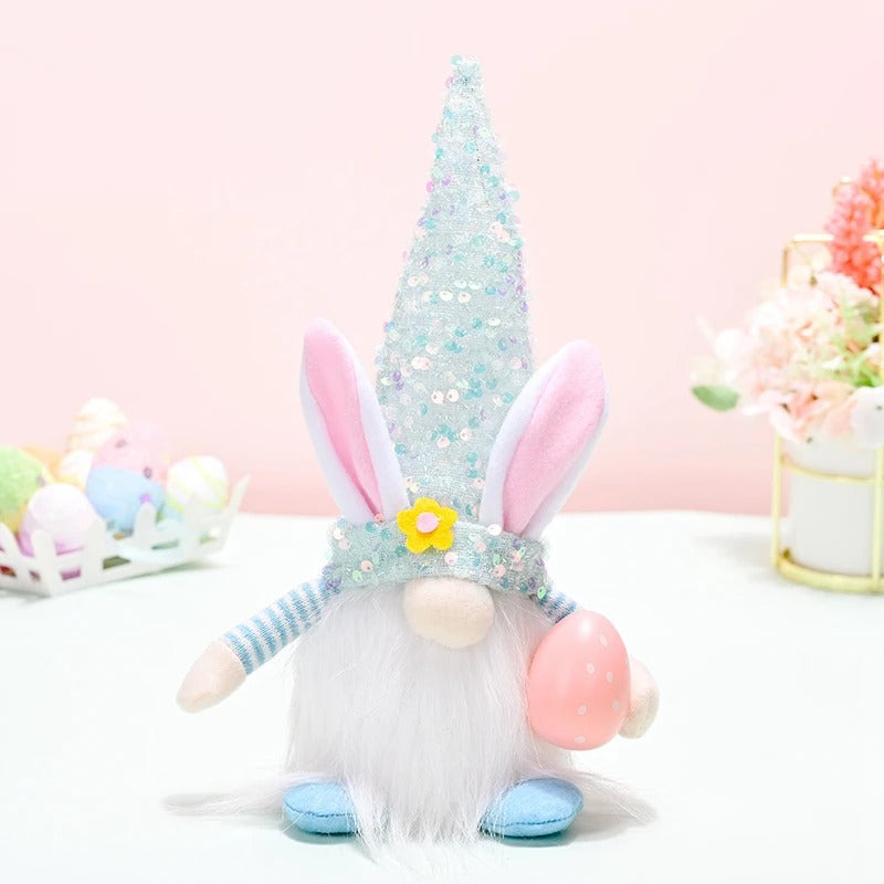 LED Glowing Easter Faceless Gnome Rabbit Doll Kids Gift Spring Easter Party Decoration