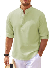 Men's casual shirt Top men