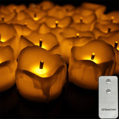 Remote Control Tear Drop Home Decorative Candles,Battery Operated Votive Easter Candles