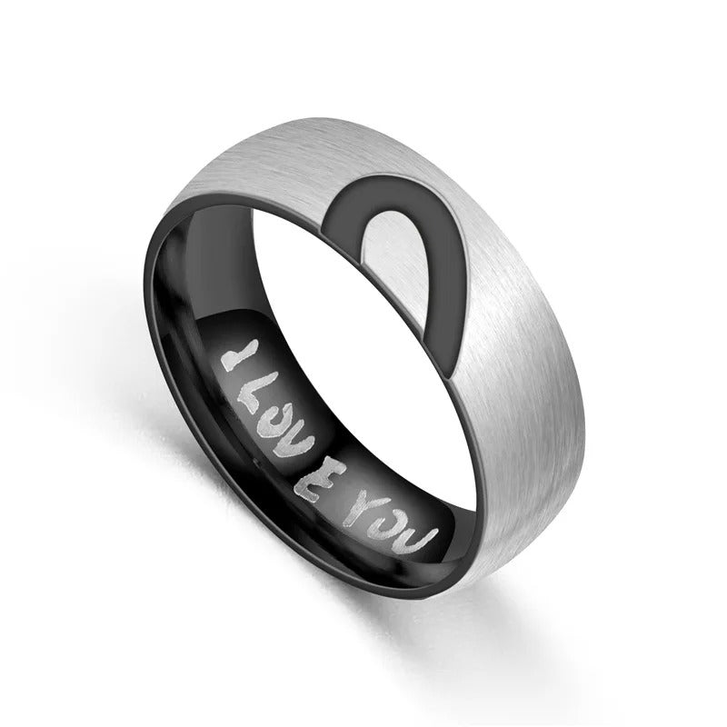 Women Men Wedding Band Rings For Lovers Valentine's Day