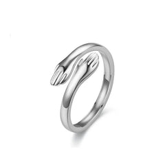 Adjustable Open Finger Ring For Women Men Valentine'S Day