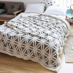 Fuzzy Soft Throw Blanket Dual Sided Blanket for Couch Sofa Bed 