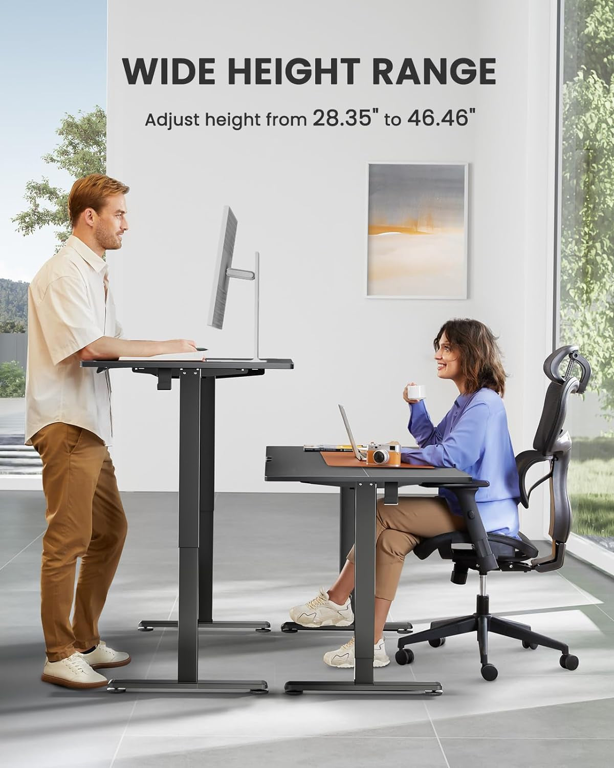 Height Adjustable Electric Standing Desk