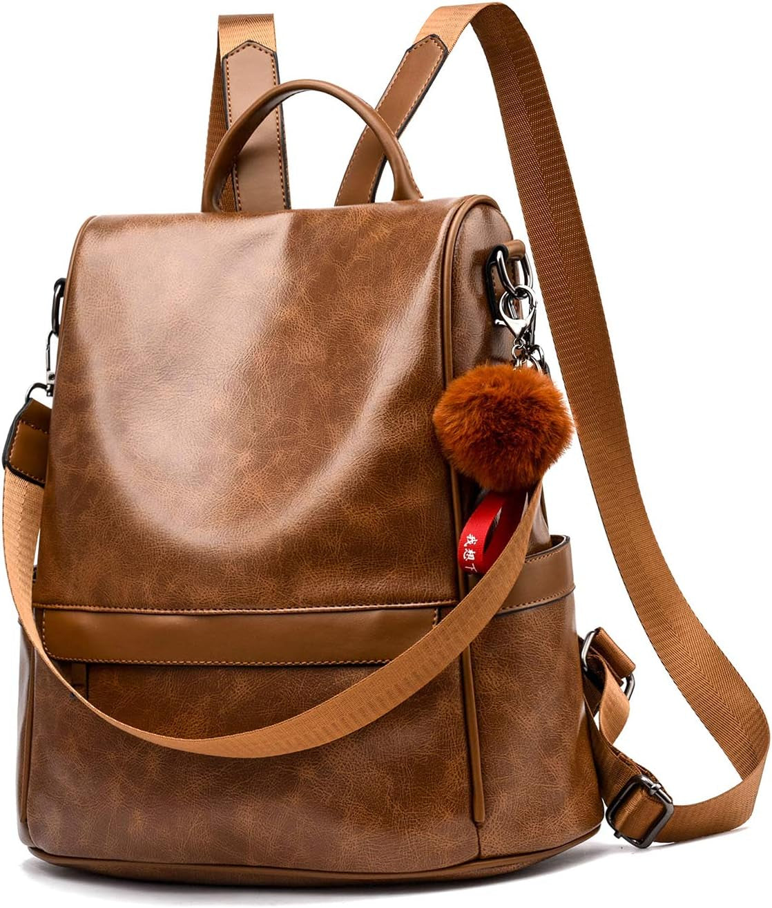 Women Backpack Purse PU Leather Anti-Theft Casual Shoulder Bag