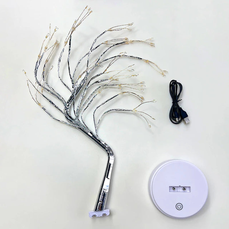 Tabletop Tree Lamp, Decorative LED Lights USB or AA Battery Powered for Bedroom Home Party