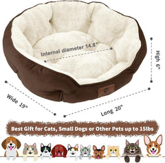 Small Dog Bed for Small Dogs, Cat Beds for Indoor Cats