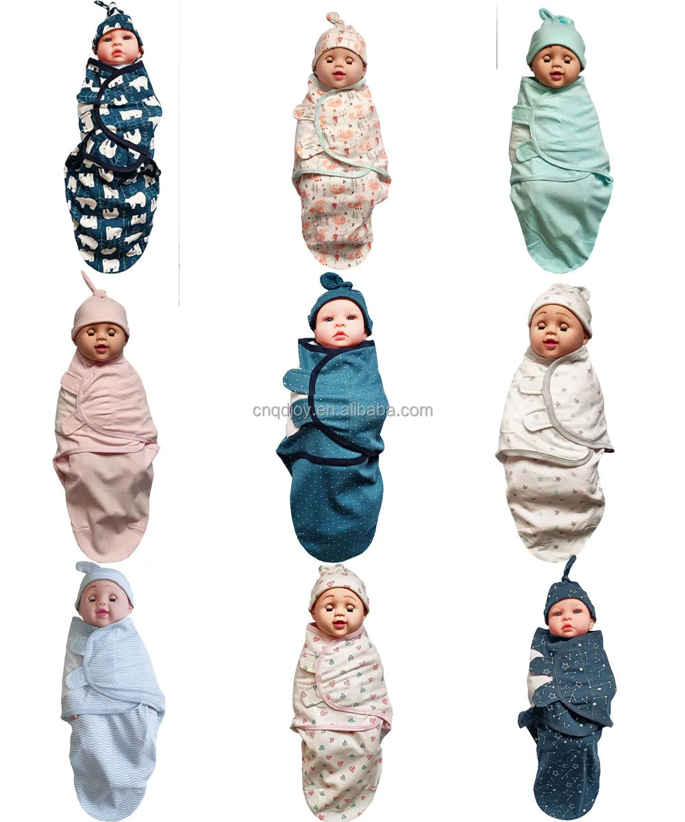 Shling Wrap blankets baby swaddle with hat Shling baby swaddle blankets baby swaddle with hat