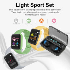 Shling Waterproof Wireless TWS Earbuds Kit & Smart watch Shling Smart Watch