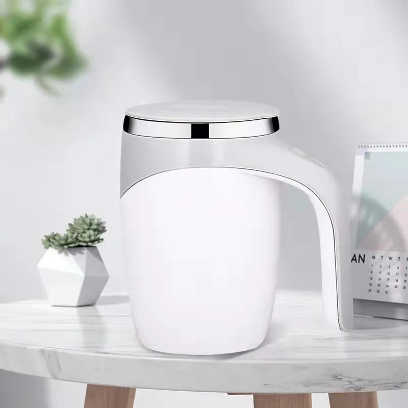 Shling Stainless Steel Self Stirring Mixing Cup Shling Automatic Self Stirring Mug Coffee Mixture Coffee Mug Electric Mixing Cup Mixing Cup