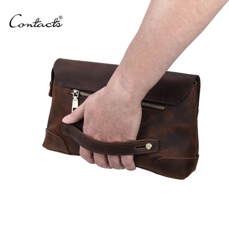 Shling leather men clutch bag Shling men's purses