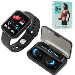 Shling Waterproof Wireless TWS Earbuds Kit & Smart watch Shling Smart Watch