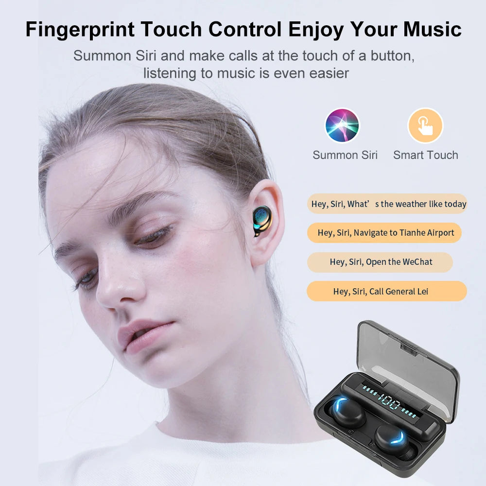 Shling Waterproof Wireless TWS Earbuds Kit & Smart watch Shling Smart Watch