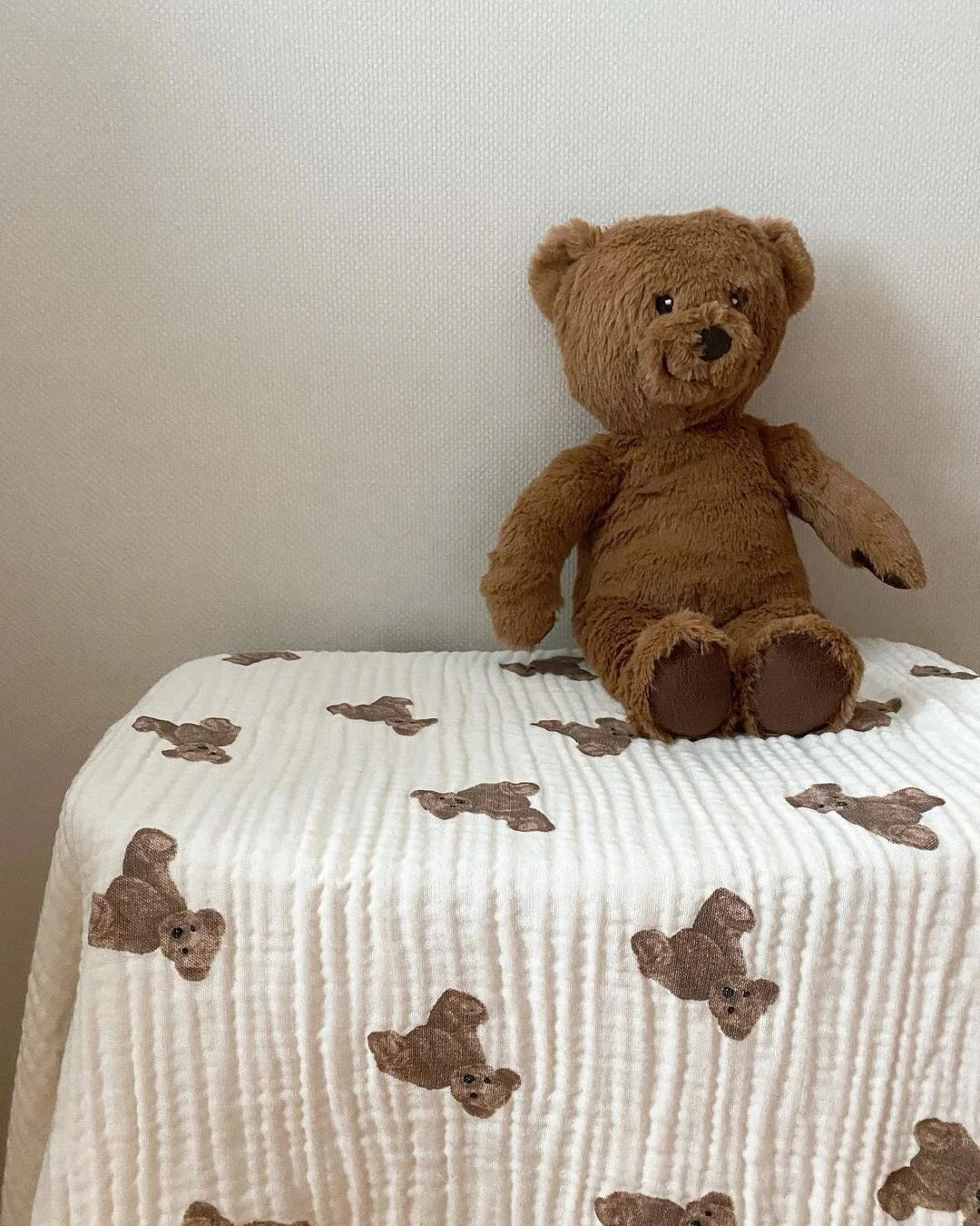 Shling Blankets with bear printing Shling Blankets